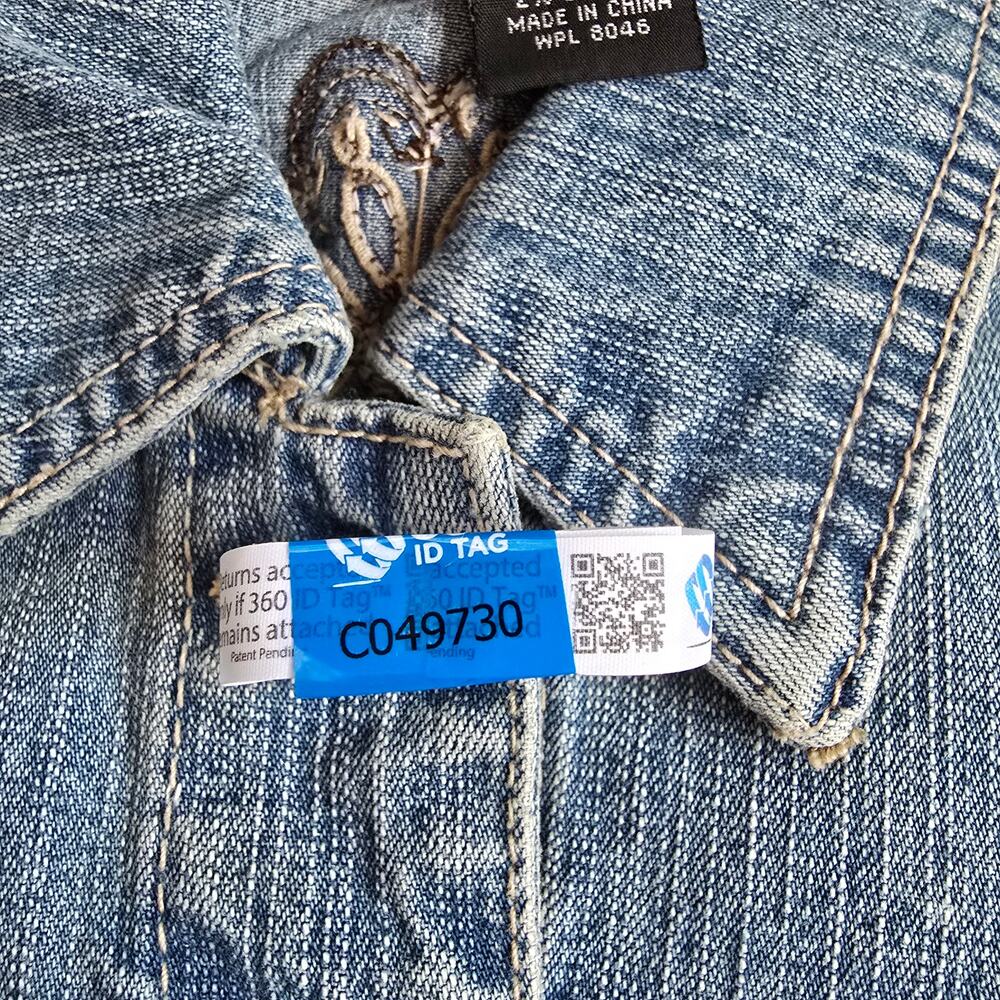 NWT Madison & Max Tropical Bloom Jean Jacket Button Up Pockets Size Petite Med - Picture 9 of 9